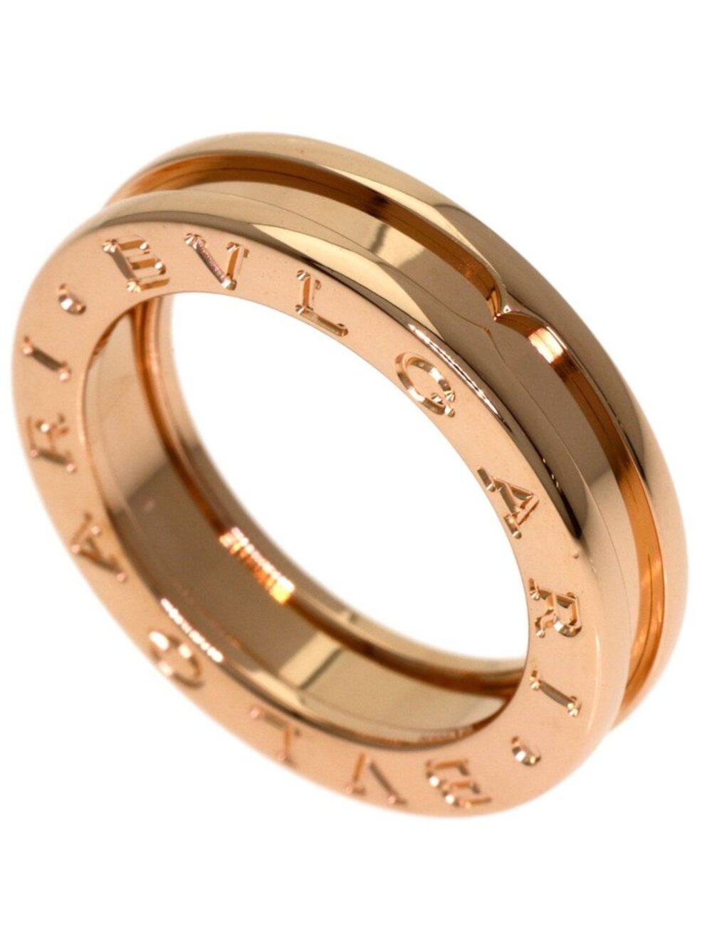 Bvlgari B.zero1 Band 49 Ring 18k Pink Gold